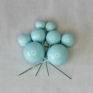 Faux Balls Baby Blue Cake Decoration