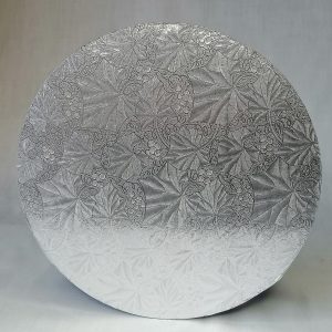 10" silver cake board