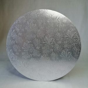 13" silver cake board