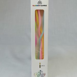 Rainbow candles