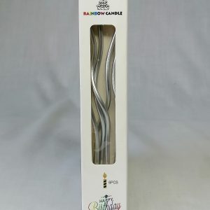 Silver Spiral Candles