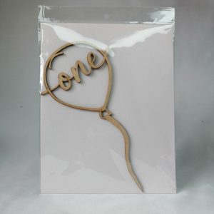 1st Birthday One Wooden Topper